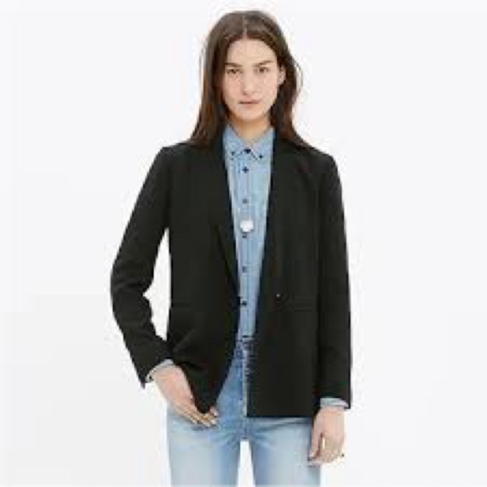Madewell Lycee Drapey Crepe Blazer sz 6